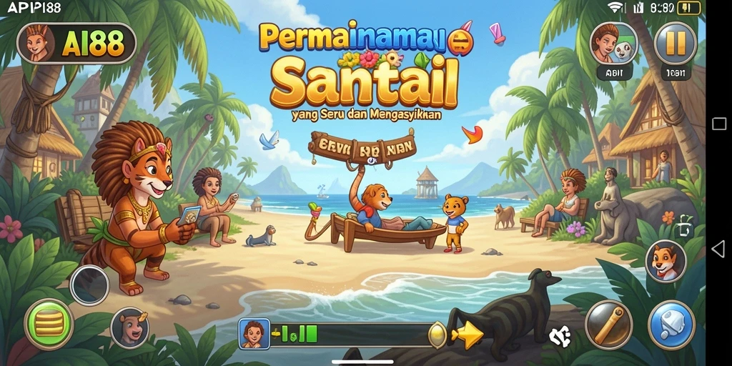Tampilan gameplay seru dan penuh warna dari API88.