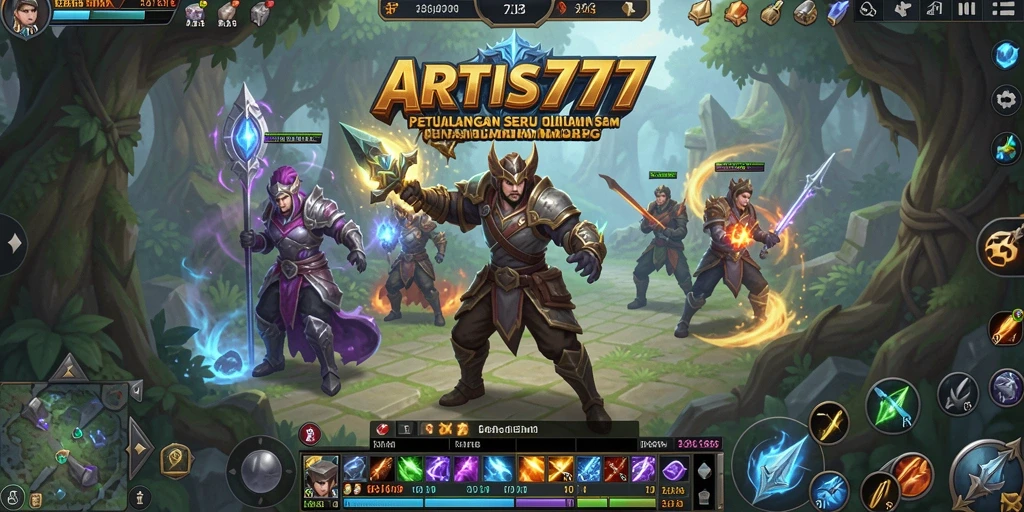 Screenshot ARTIS777 menampilkan aksi seru dalam dunia MMORPG yang luas.