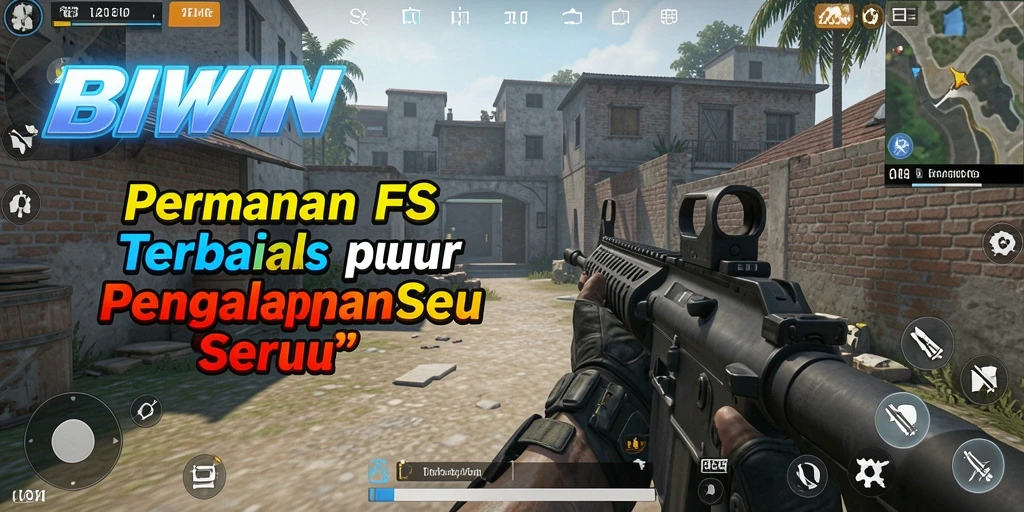 Tampilan intens gameplay FPS di BIWIN dengan pertempuran yang seru.