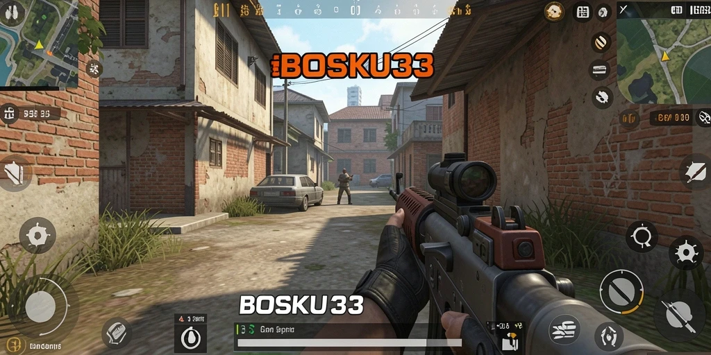 Tampilan gameplay BOSKU33 yang menegangkan dan seru.