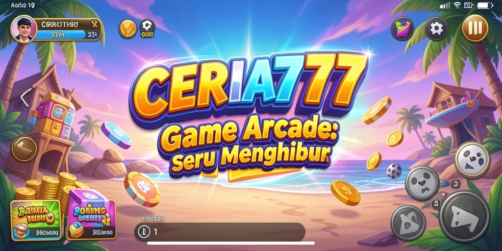 Tangkapan layar utama CERIA777 menampilkan aksi gameplay arcade yang seru.