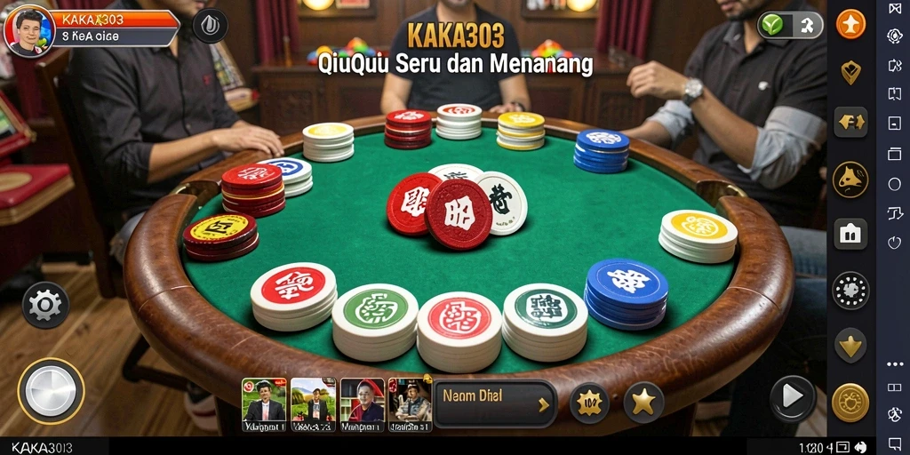 Tampilan gameplay QiuQiu yang seru dan interaktif di KAKA303.