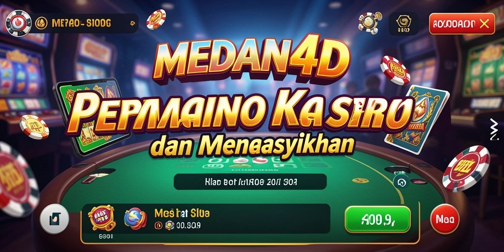 Tampilan menarik dari gameplay Kasino di MEDAN4D.