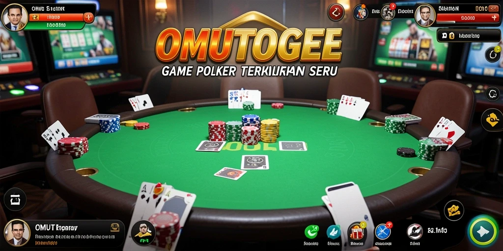 Screenshot gameplay poker yang menampilkan aksi menarik.