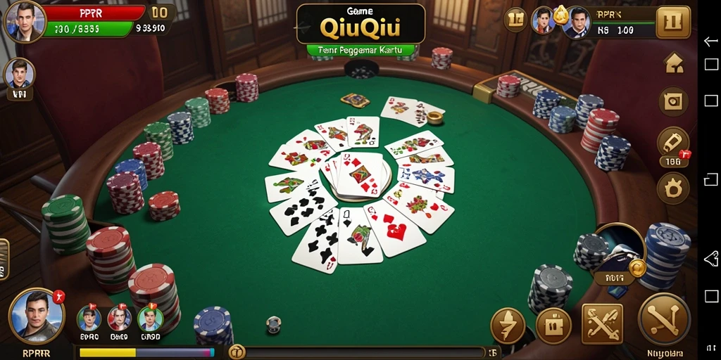 Screenshot RPRR menampilkan permainan QiuQiu yang seru.
