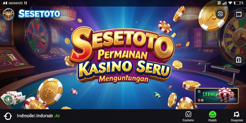 Gameplay menarik di SESETOTO dengan visual kasino yang menawan.