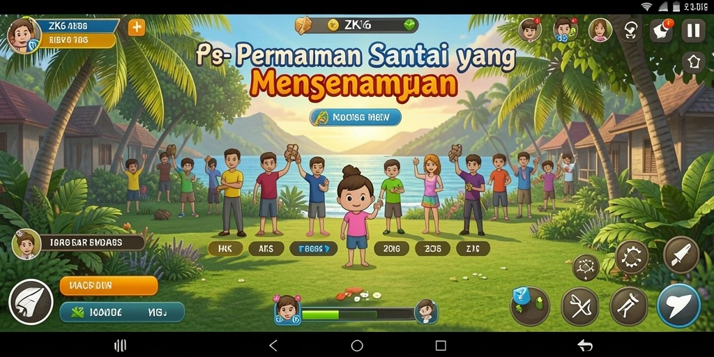 Tangkapan layar permainan ZK6 yang menunjukkan keseruan gameplay Casual.